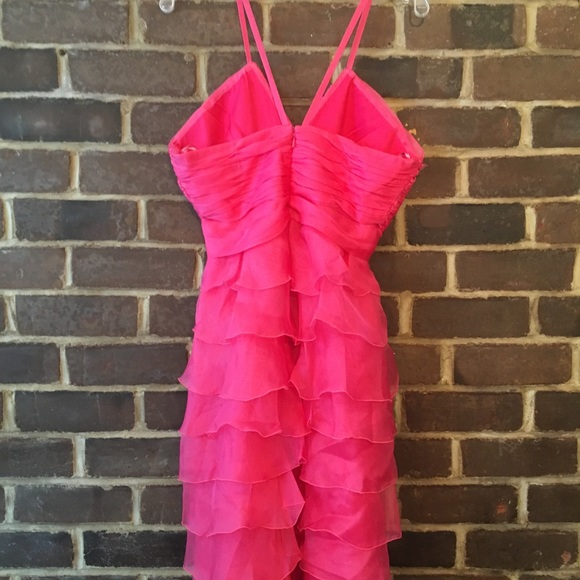 Pronovias Pink Ruffle Formal Dress - Picture 15 of 17